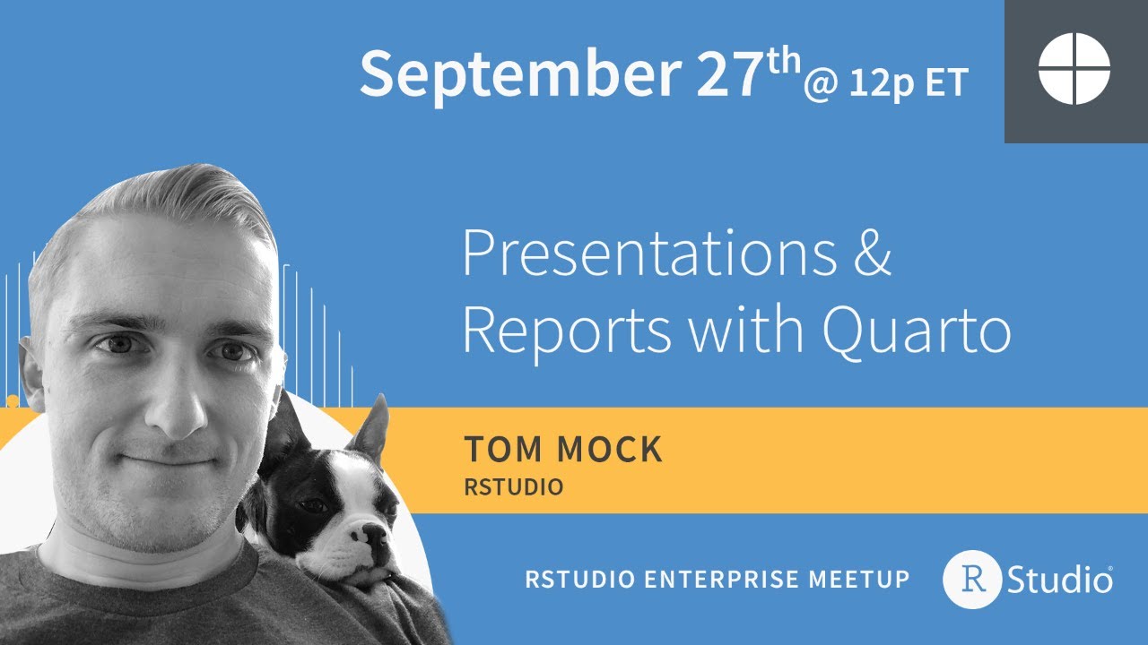_RachaelDempsey's tweet card. Beautiful reports and presentations with Quarto | Led by Tom Mock,...