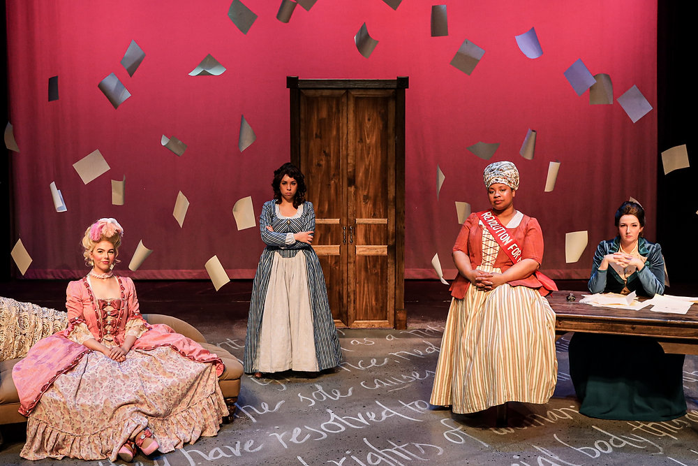 LyricArtsAnoka's tweet card. Lyric Arts shows how women can support and push each other forward, even during the French Revolution.