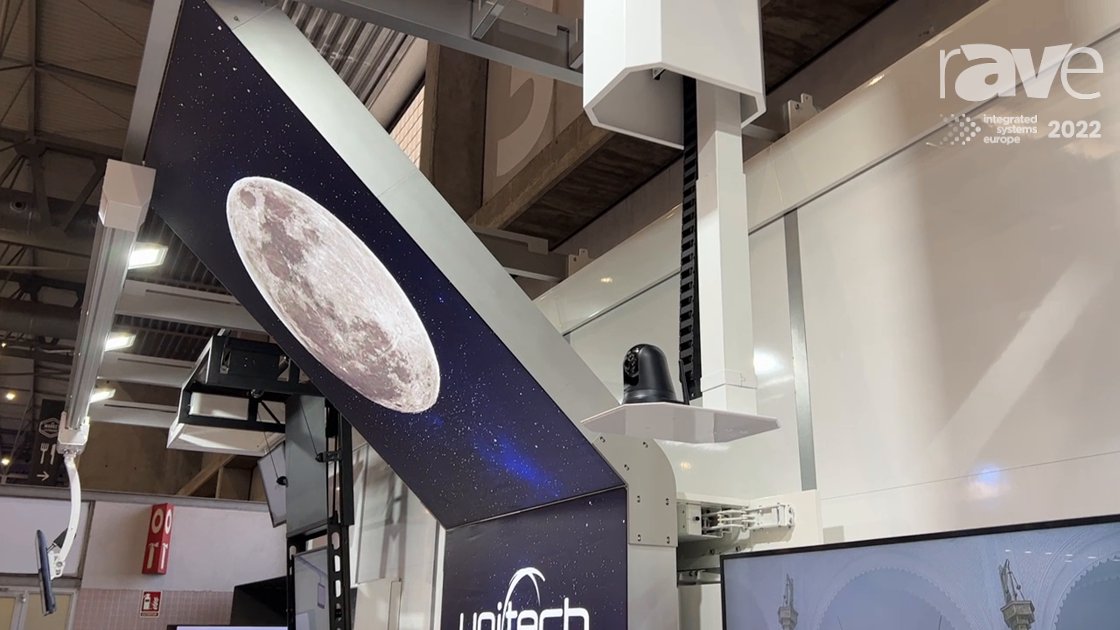 rAVePubs's tweet card. ISE 2022: Unitech Systems Demonstrates VCCL V9 Motorized Camera Ceiling Lift