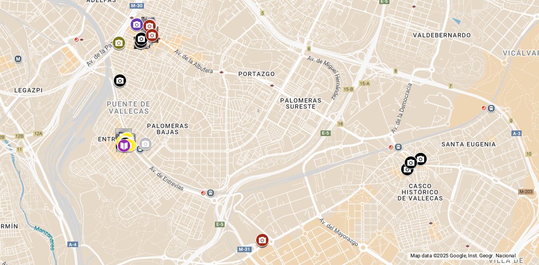 Pennypol's tweet card. Vallecas bombardeada