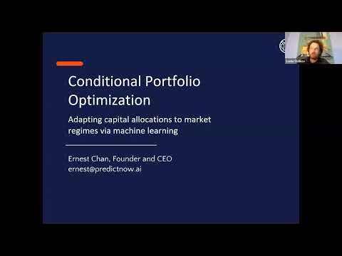 PredictNowAI's tweet card. Ernest Chan (Predictnow.ai) - "How to Use Machine Learning for...