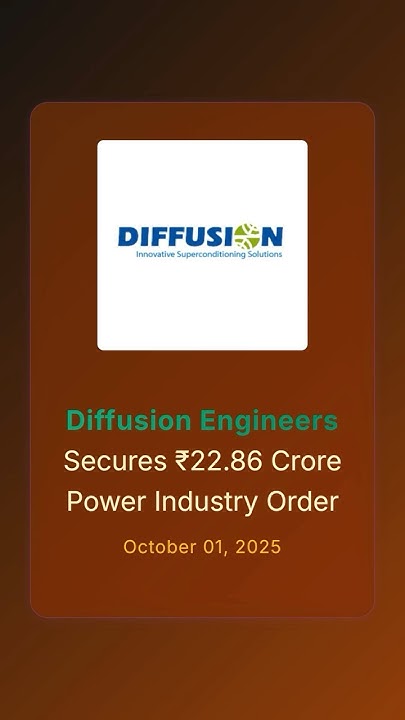 NiftyBn's tweet card. Diffusion Engineers Secures ₹22.86 Crore Power Industry Order...