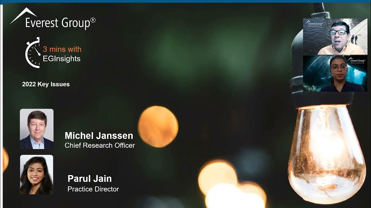 Chirajeet_CJ's tweet card. Everest Group’s Key Issues Study 2022 – Addressing the Talent Shortage