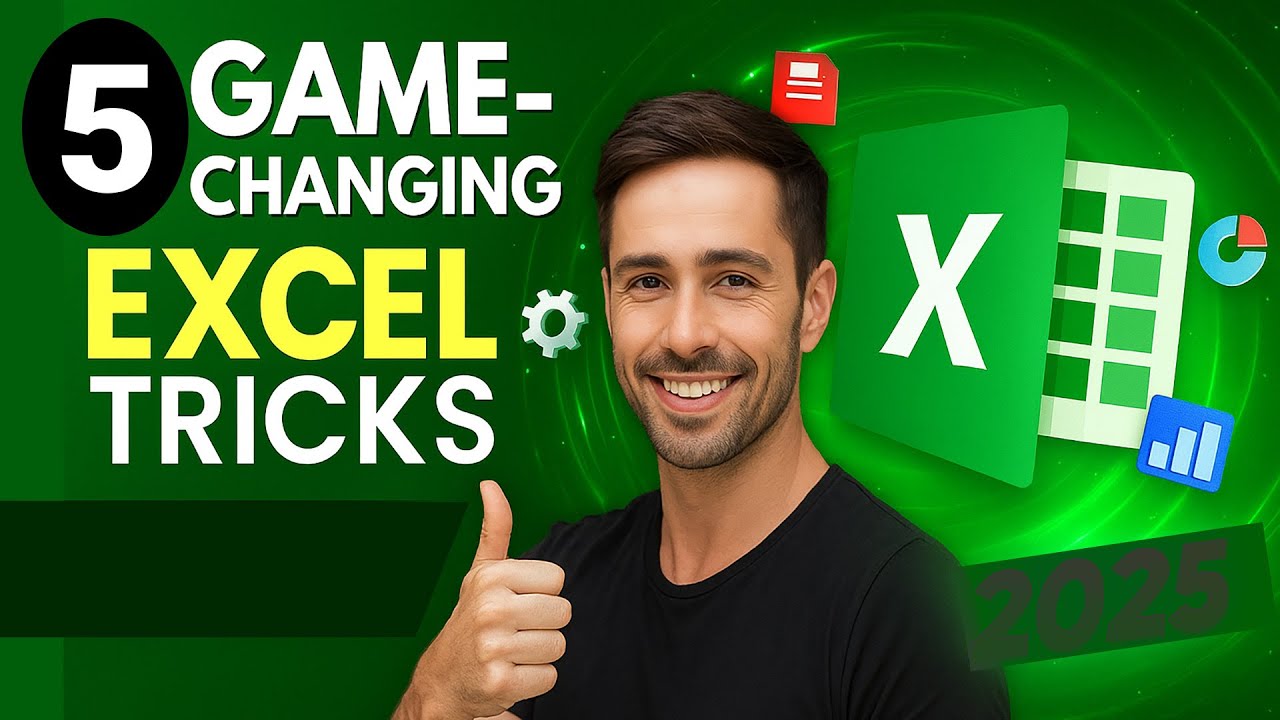 JB5453's tweet card. 5 Game-Changing Excel Tricks : Stop Wasting Time! (2025 Edition)