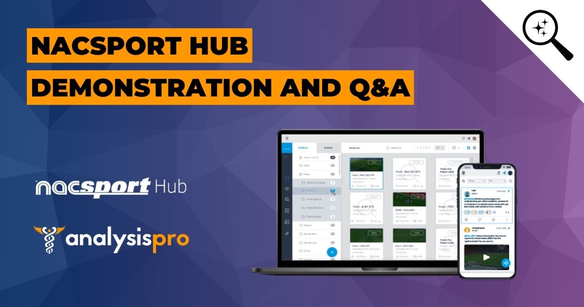 AnalysisPro's tweet card. Register now for Discover Nacsport Hub: Demonstration and Q&A on crowdcast, scheduled to go live on February 26, 2025, 07:30 PM GMT.