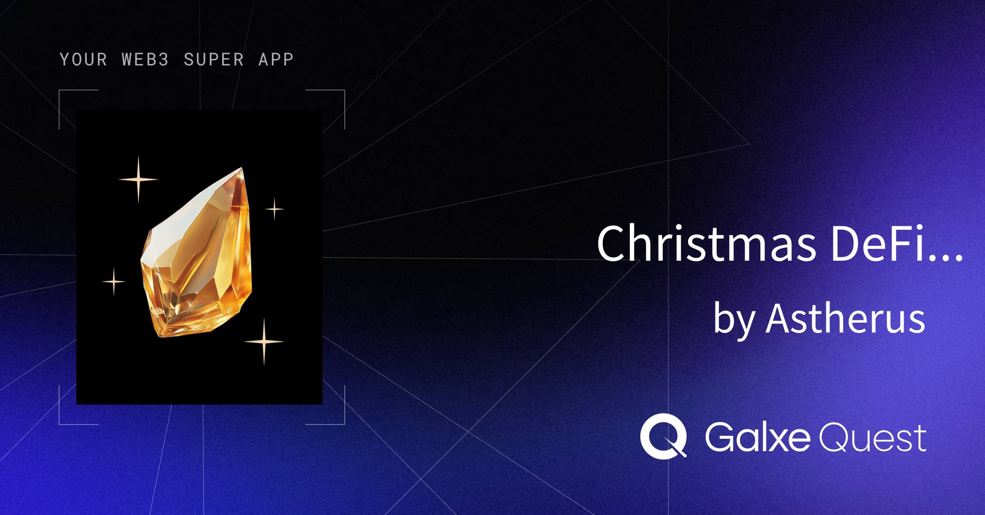 Aster_DEX's tweet card. Join Christmas DeFi Renaissance - Mint Astherus USDF, Win 500,000 Gems! by Aster (Formerly Astherus) on Galxe. Collect NFT and OAT badges to enhance your web3 presence and reputation.
