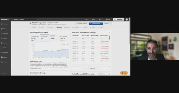 Nvidia 프리어닝스 카드 이미지
