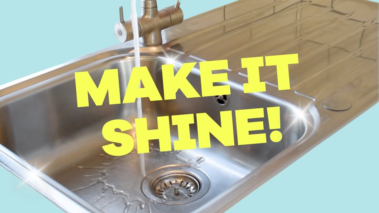 ExpertHomeTips's tweet card. How To Clean a Stainless Steel Sink (Easy Ways To Make It Sparkle!)
