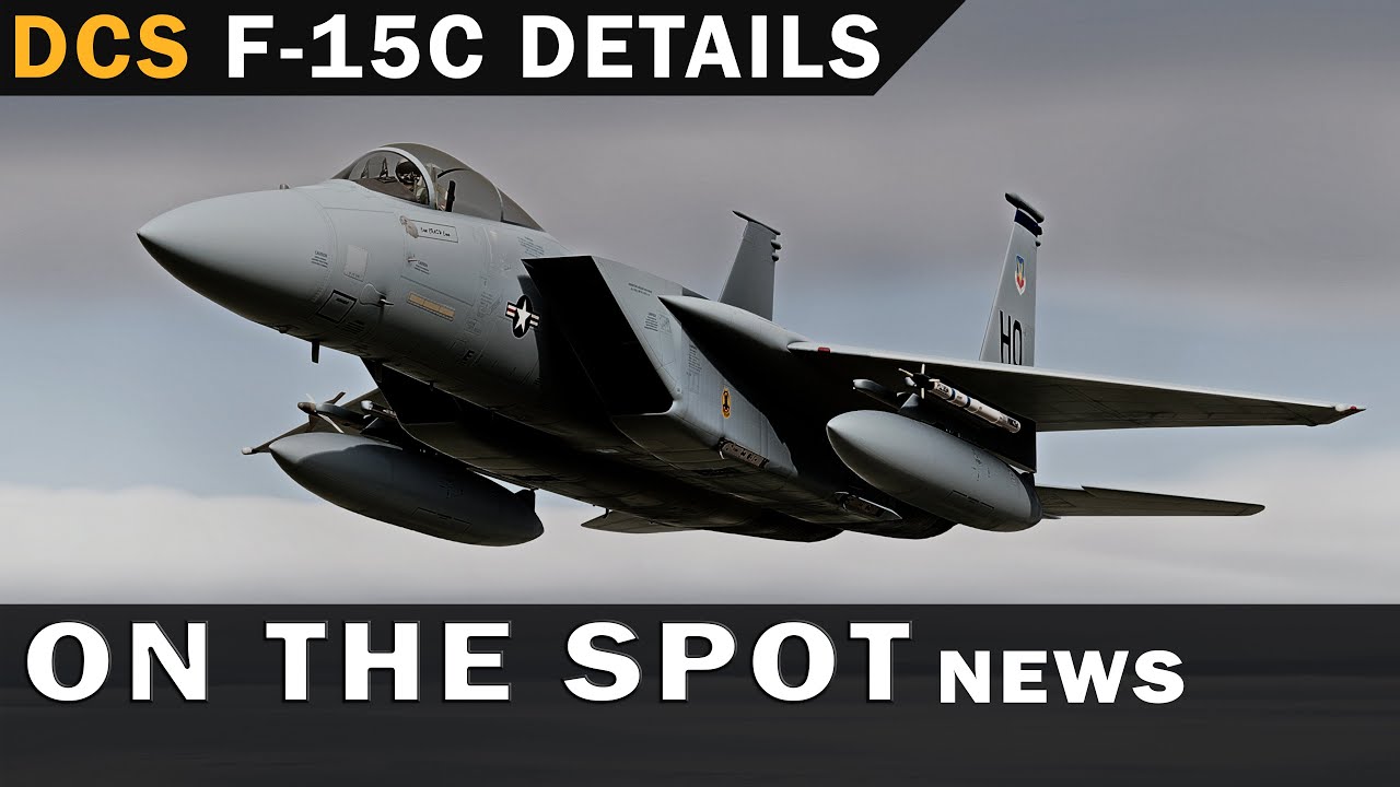 HIPGamesTV's tweet card. A DCS Full Fidelity F15C | 4th Gen Fighter | DEV Details | F-35A...
