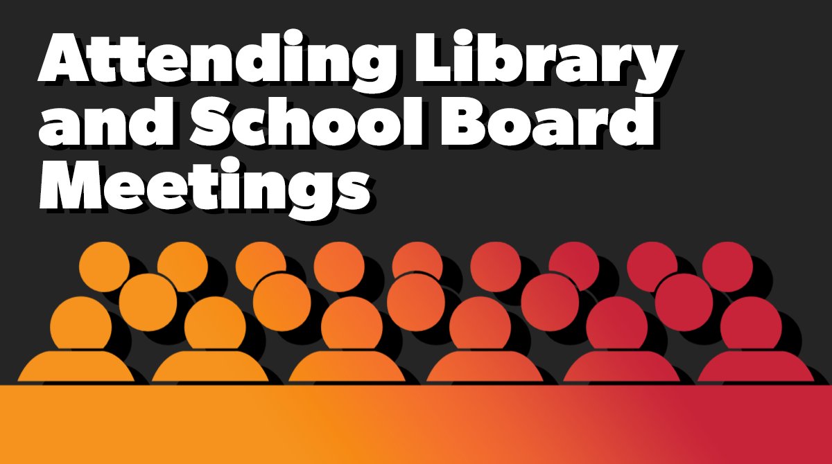 ALALibrary's tweet card. Attending library and school board meetings is one of the most critical actions you can take to fend off book bans in your community.