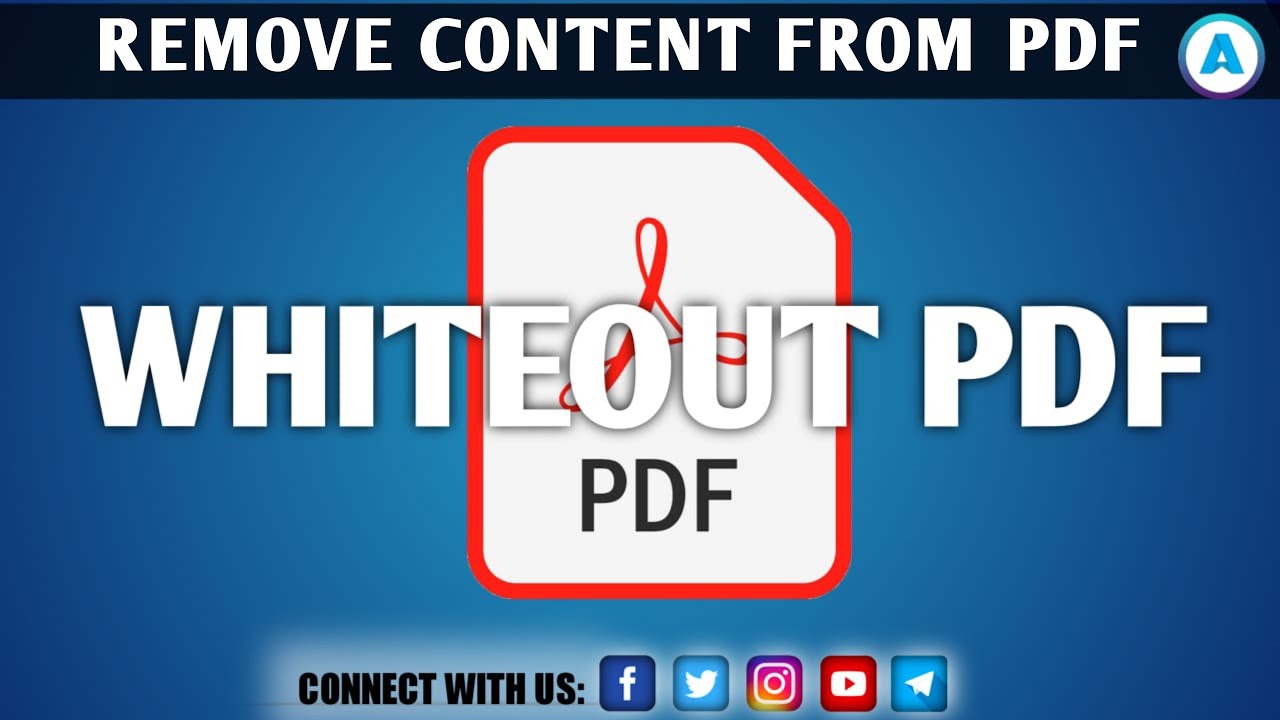 akstutorial's tweet card. How to whiteout Pdf how to remove text in pdf