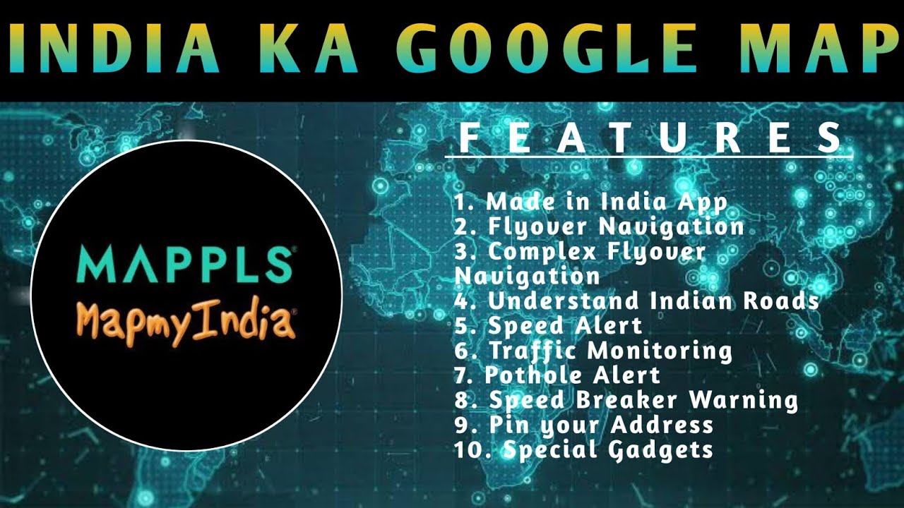 akstutorial's tweet card. India ka Google Map || Mappls Map my India App