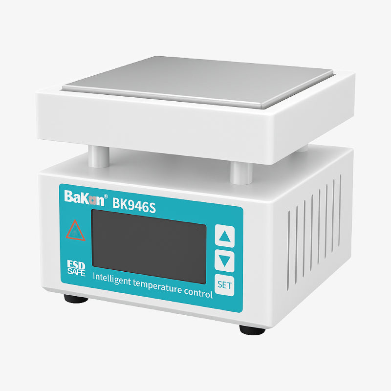 quartzcomponent's tweet card. The BAKON BK946S Desoldering Heating Plate is a professional infrared preheating station designed for PCB rework, desoldering, BGA repair, and component removal. Featuring a high-power 550W heating...