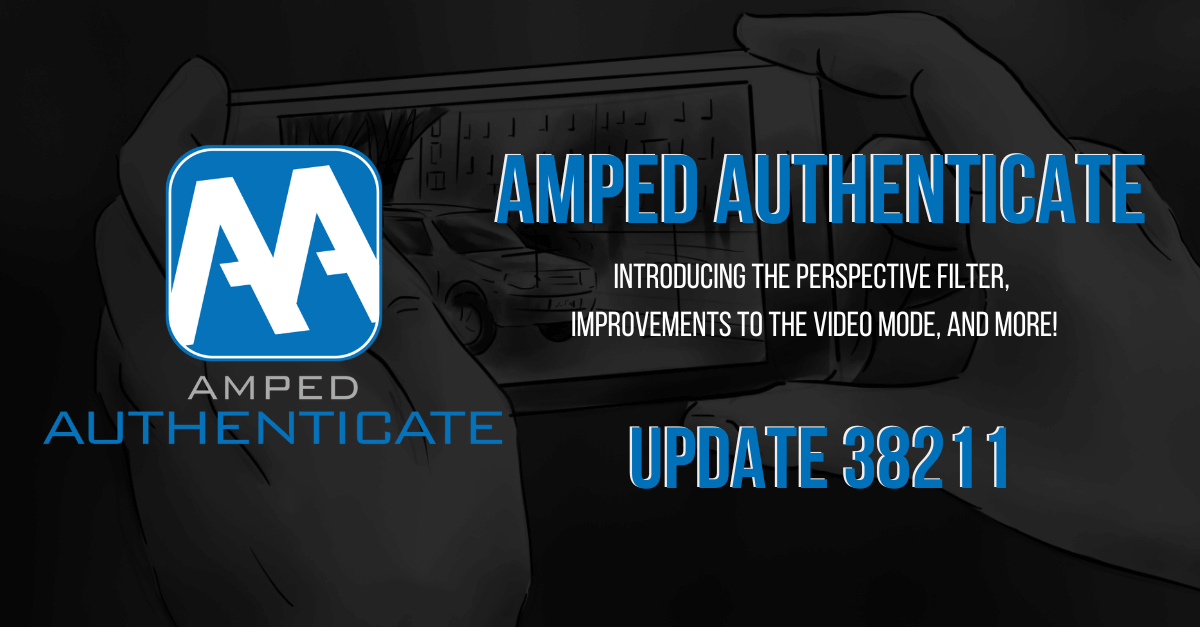 ampedsoftware's tweet card. This Authenticate update introduces the new Perspective filter, improvements to Video Mode, report generation, and more.