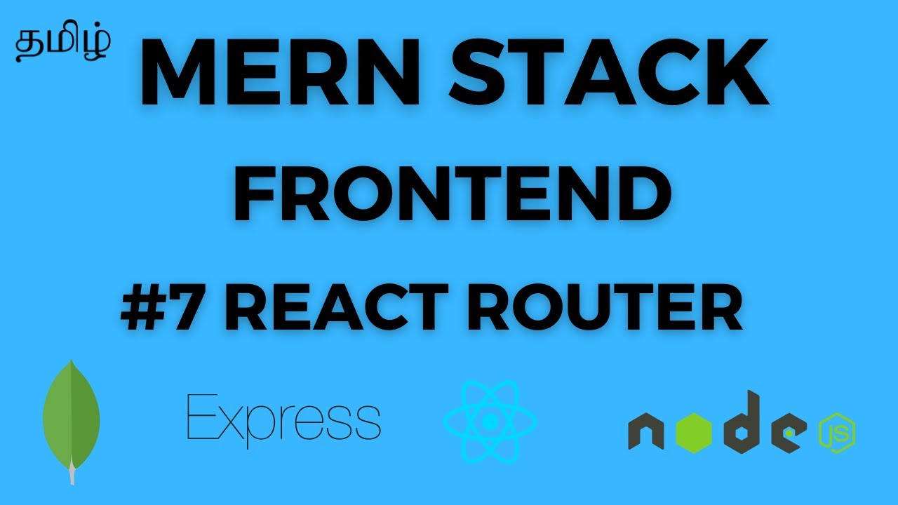 WebConceptTamil's tweet card. MERN Stack in Tamil - #7 Routing in React - Implementing React Router