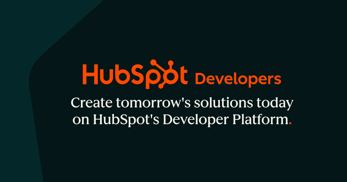 HubSpotDev's tweet card. Craft experiences with HubSpot’s Developer Platform—APIs, SDKs, tooling, and sample apps, plus a world-class builder community. Get started with a free account.