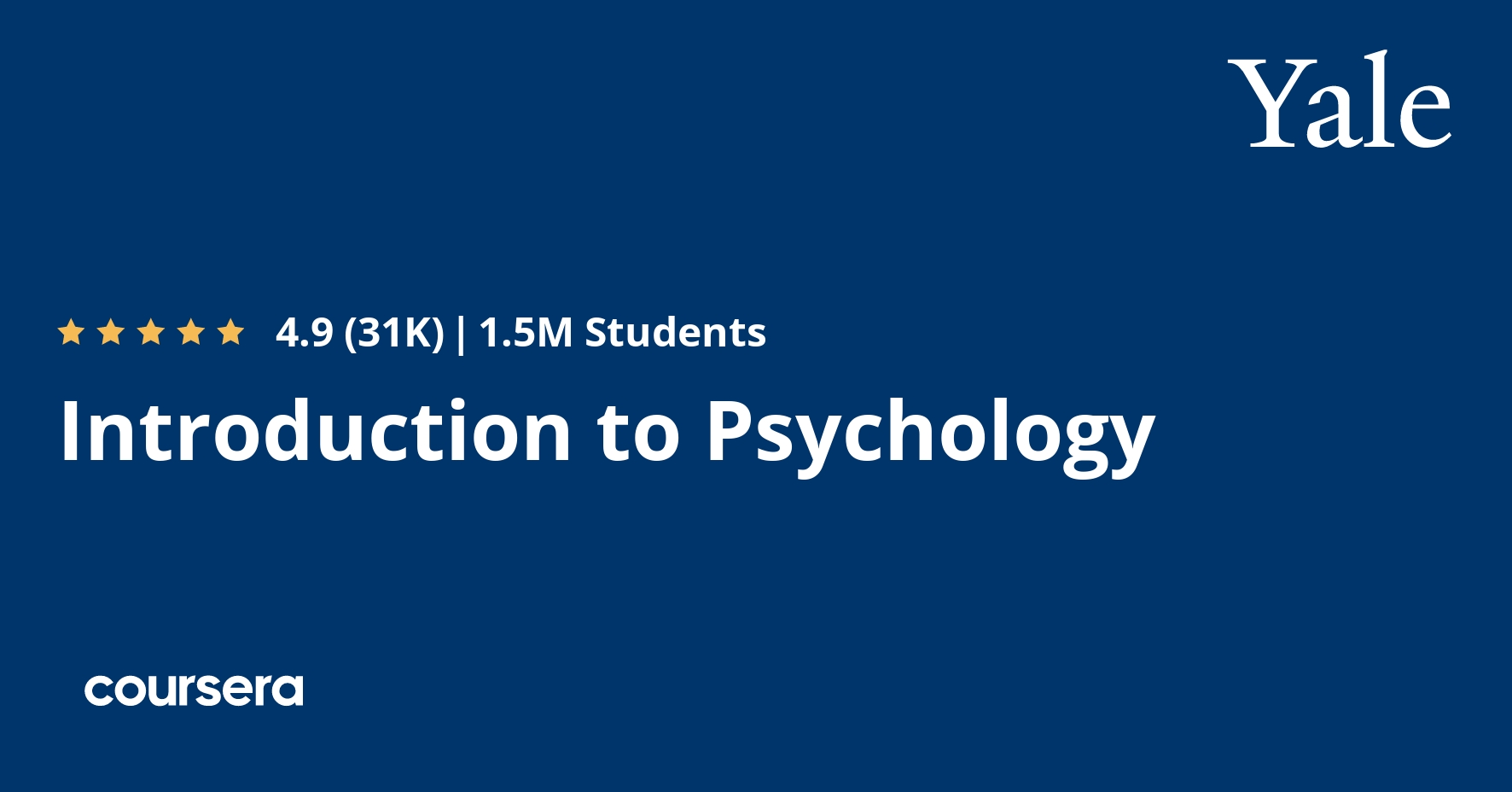 paulbloomatyale's tweet card. Explore how the mind works in this introductory course from Yale University. Learn about perception, learning, memory, emotion, and what shapes human behavior. Enroll for free.
