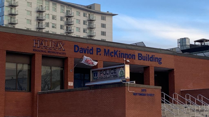 CommunityNotCop's tweet card. Community not cops: Defund the Halifax Regional Police