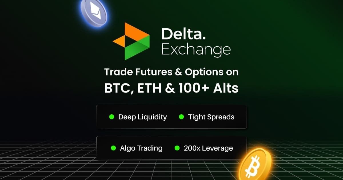 rohit_gis's tweet card. Delta Exchange is the top cryptocurrency derivatives exchange in India. Trade futures & options on Bitcoin, Ether and crypto with INR settlements. Low fees - high leverage.