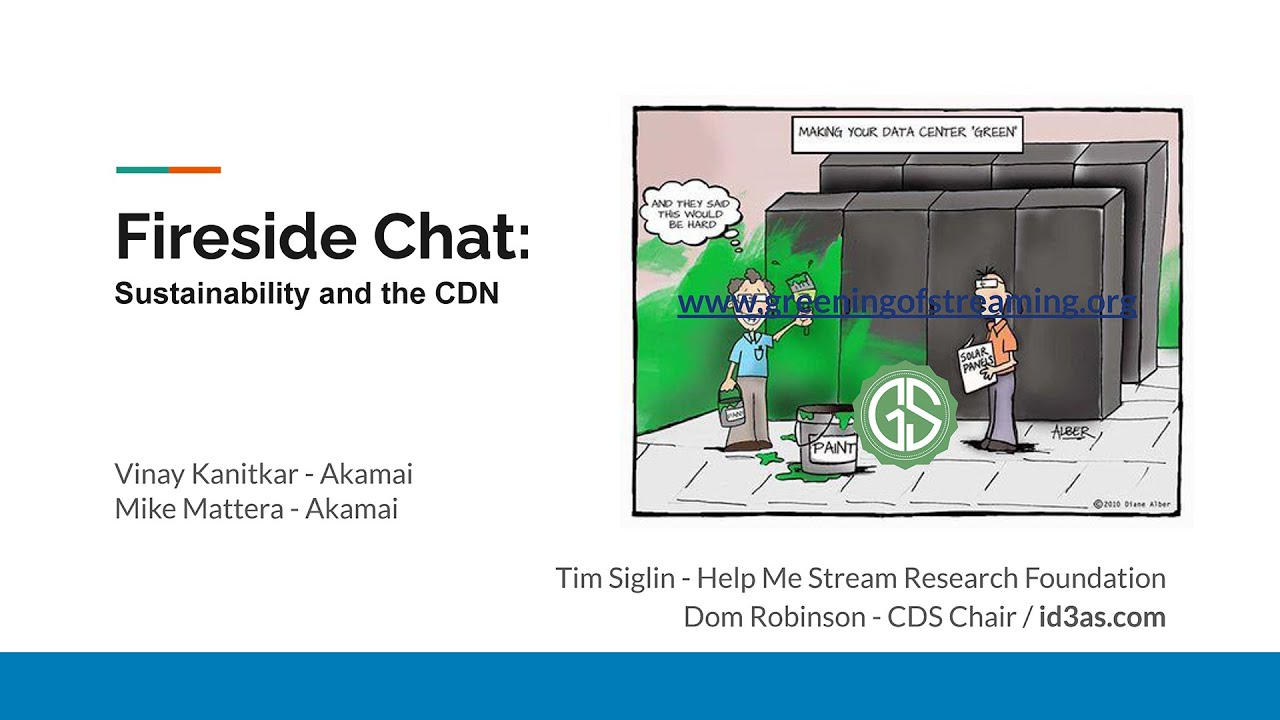 HelpMeStream's tweet card. CDS4. Fireside Chat: Sustainability and the CDN