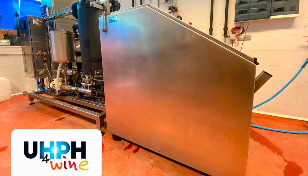 articai_es's tweet card. El proyecto de colaboración público-privada UHPH4wine ya ha concluido con una última fase de evaluación de la tecnología de Ultra Alta Presión de Homogeneización (UHPH), aplicada a mostos y vinos...