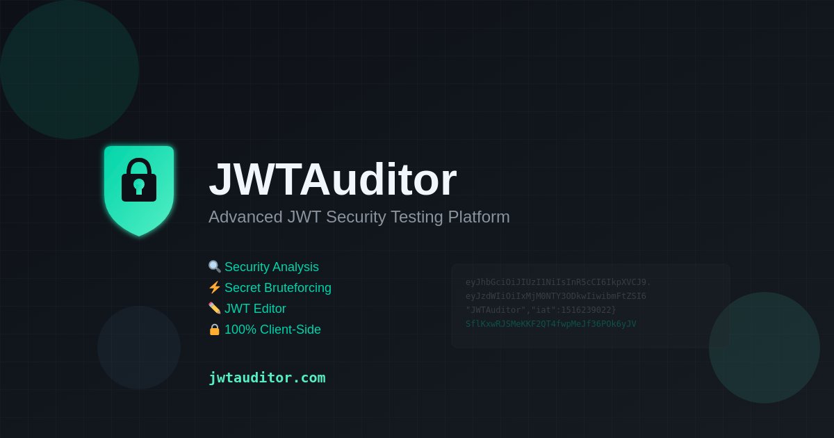hetmehtaa's tweet card. Free online JWT analyzer and security testing tool. Decode tokens, find vulnerabilities, bruteforce secrets - all client-side for complete privacy.