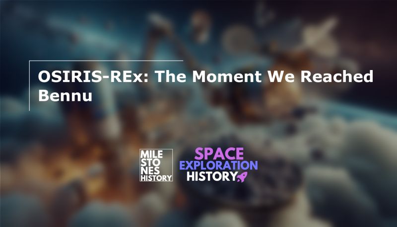 milesinhistory's tweet card. On 20 October 2020, #NASA’s #OSIRIS-REx spacecraft extended its robotic arm toward asteroid #Bennu and carried out a daring "touch-and-go" maneuver that lasted just 6 seconds. The arm’s #TAGSAM head...