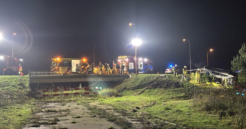 Automobilist overleden bij ongeval Poortdreef