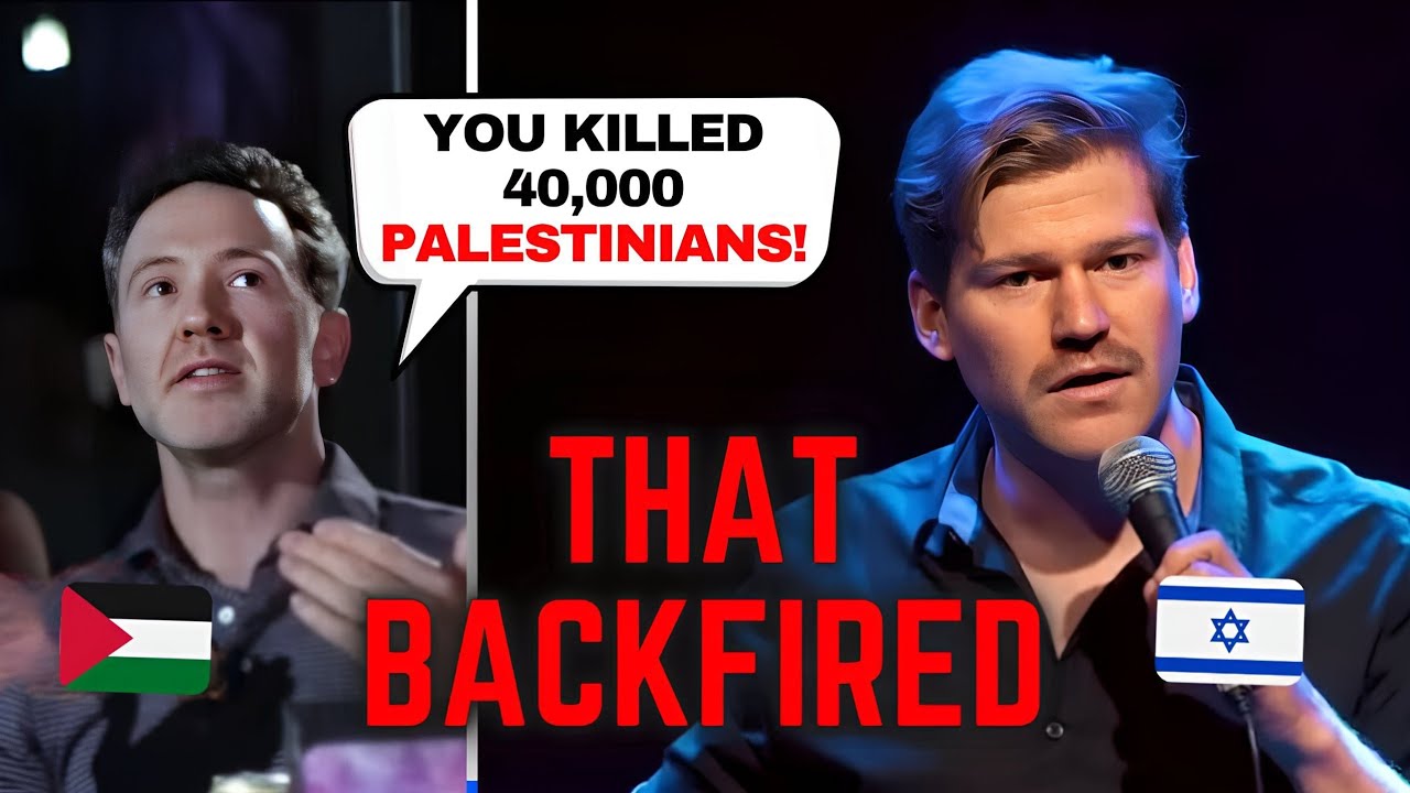 JohanNeman2's tweet card. Anti-Israel Heckler CONFRONTS Comedian on Gaza, and Gets Absolutely...