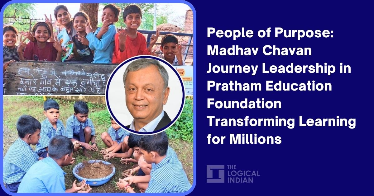 LogicalIndians's tweet card. Madhav Chavan’s visionary leadership expanded Pratham’s reach to millions, pioneering scalable literacy programs transforming India’s education landscape.