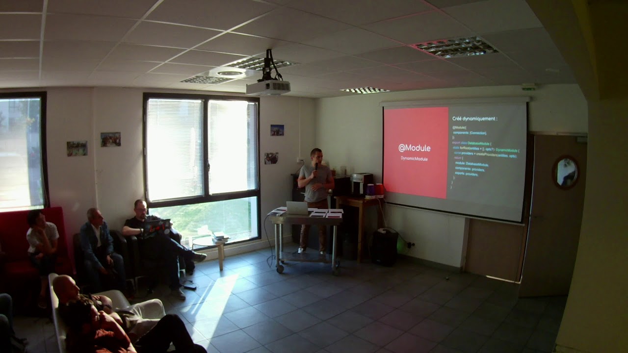 aix_js's tweet card. [AIXJS] Talks à propos de NestJS et Docker