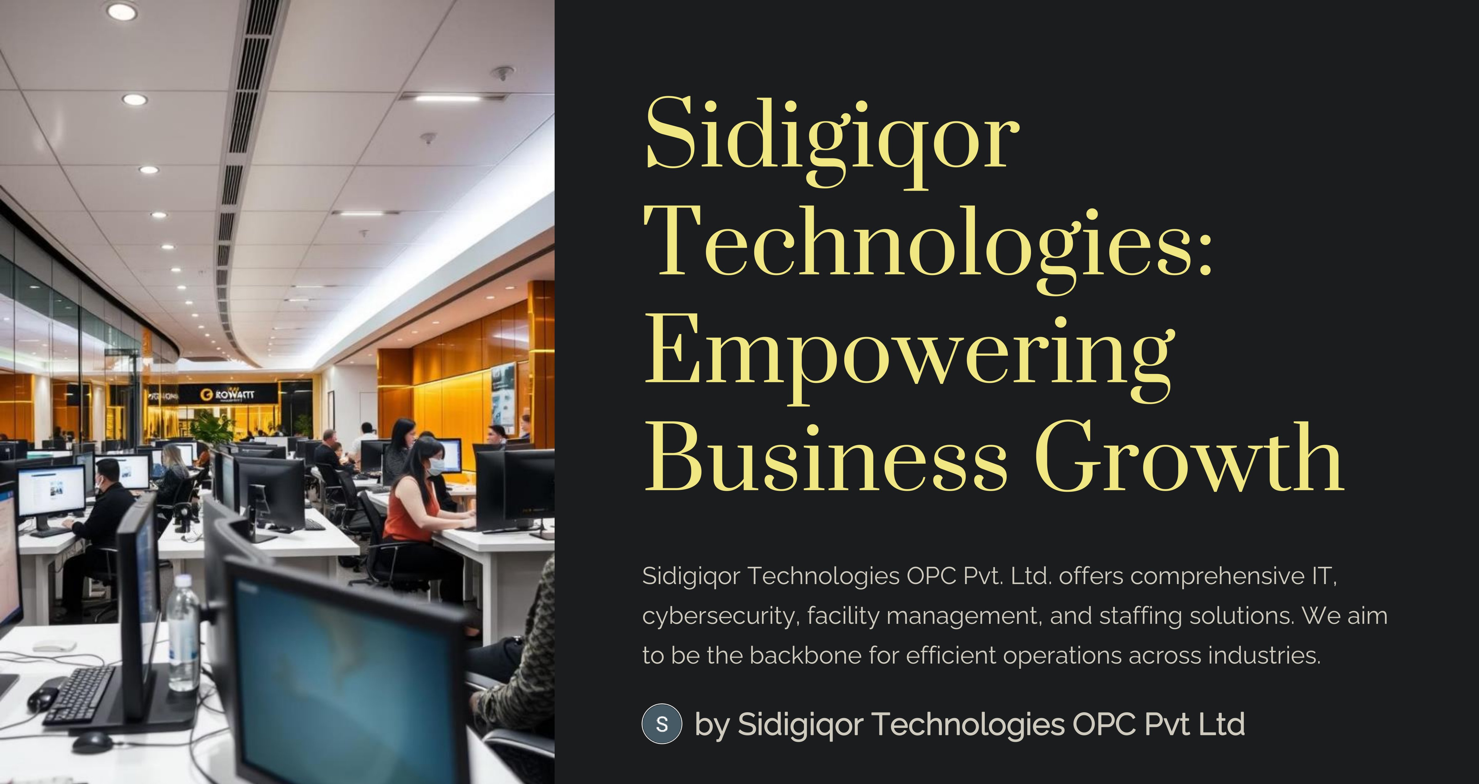 sidigiqor's tweet card. In today’s fast-paced technological landscape, Sidigiqor Technologies is making waves as a leader in providing holistic solutions tailored for modern businesses and communities. Founded by Meena Rana...