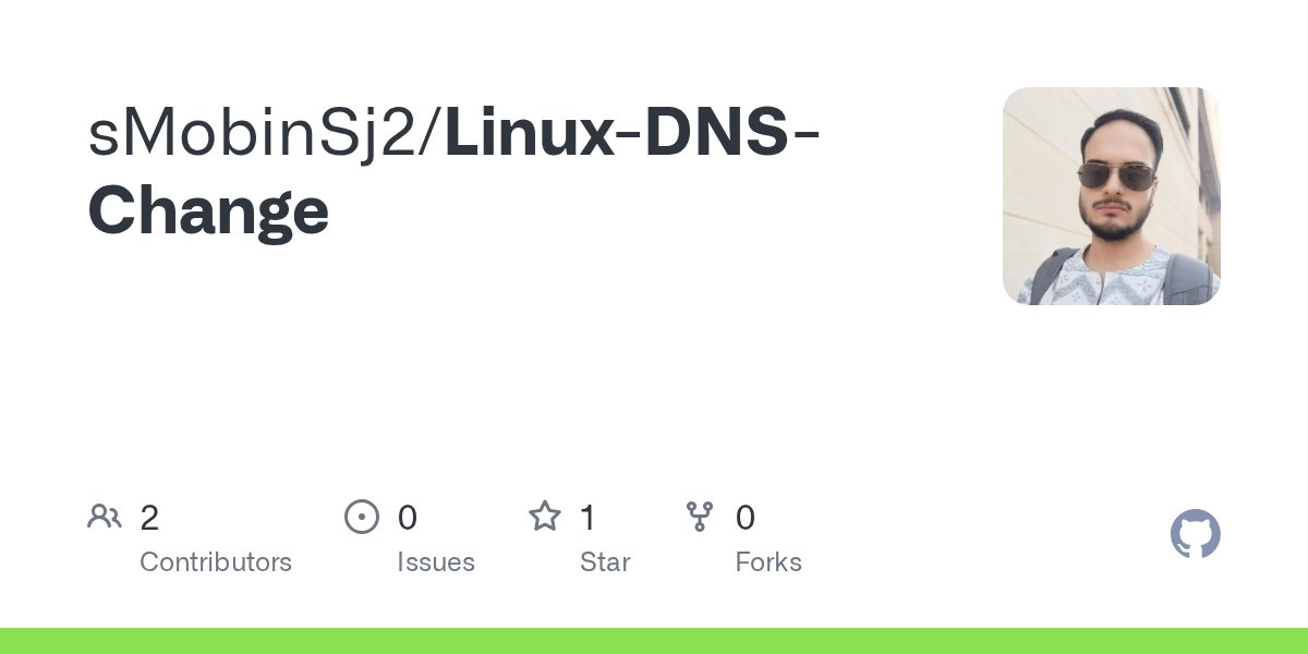 veilecho7's tweet card. Contribute to sMobinSj2/Linux-DNS-Change development by creating an account on GitHub.