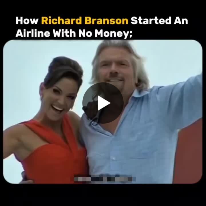 aetherdesignlab's tweet card. This Is How Richard Branson Started an Airline With No Money When your flight gets canceled, most people complain. Richard Branson? He started an airline. Here’s what happened: He was on a trip to...
