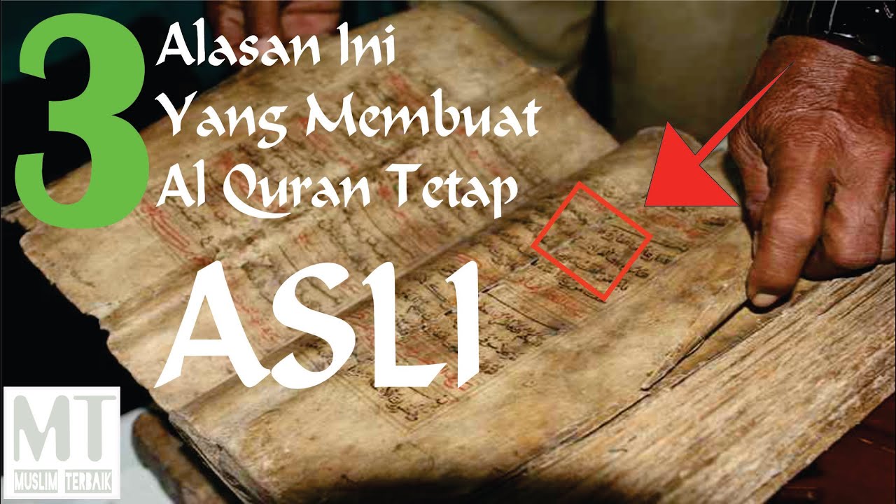 AgateTechStudio's tweet card. 3 Alasan Ini Yang Membuat Al Qur'an Tetap Original atau ASLI | MUSLIM...