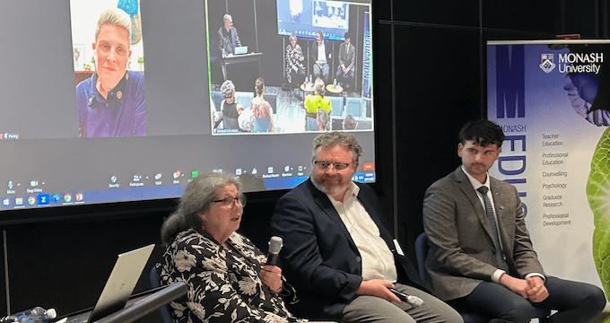 cpaterso's tweet card. Monash University's Faculty of Education launched an Inquiry into the Future of the Teaching Profession. Here's why.