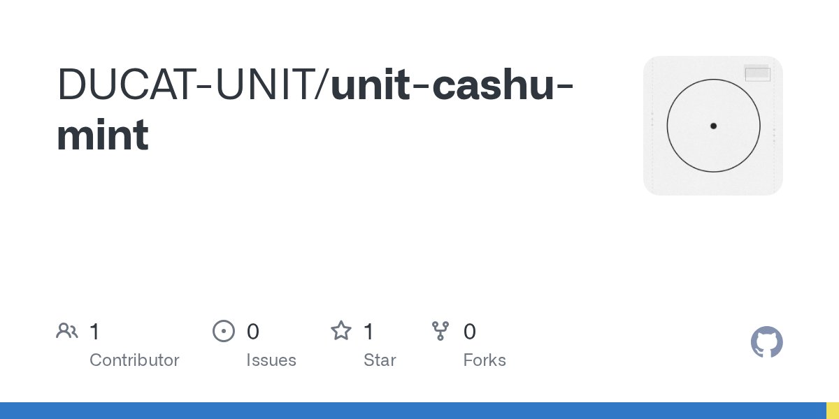 zk_bit's tweet card. Contribute to DUCAT-UNIT/unit-cashu-mint development by creating an account on GitHub.