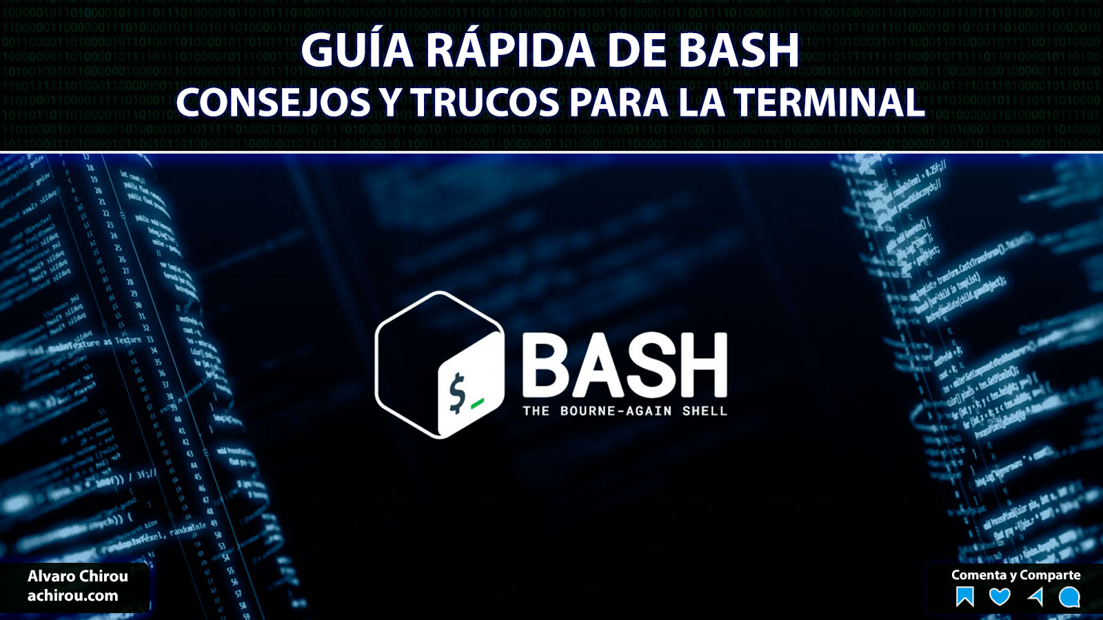 alvaro_chirou's tweet card. Descubre secretos avanzados en nuestra Guía Rápida de BASH. Optimiza la terminal para fortalecer tus defensas digitales en ciberseguridad.