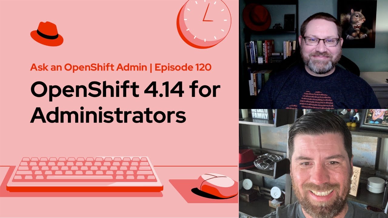 jrocktx1's tweet card. Ask an OpenShift Admin | Ep 120 | OpenShift 4.14 for Administrators