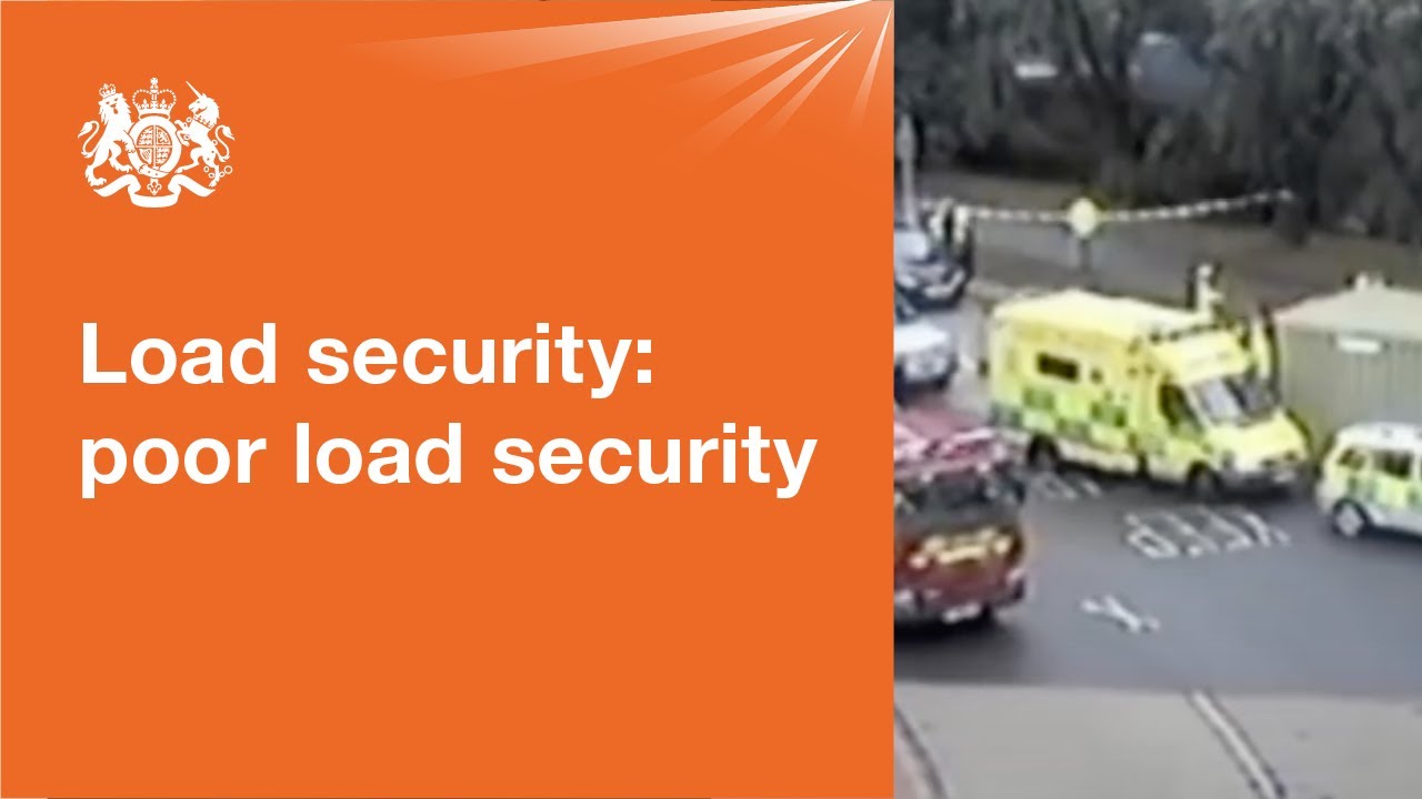 DVSAEnforcement's tweet card. Load security: consequences of poor load security