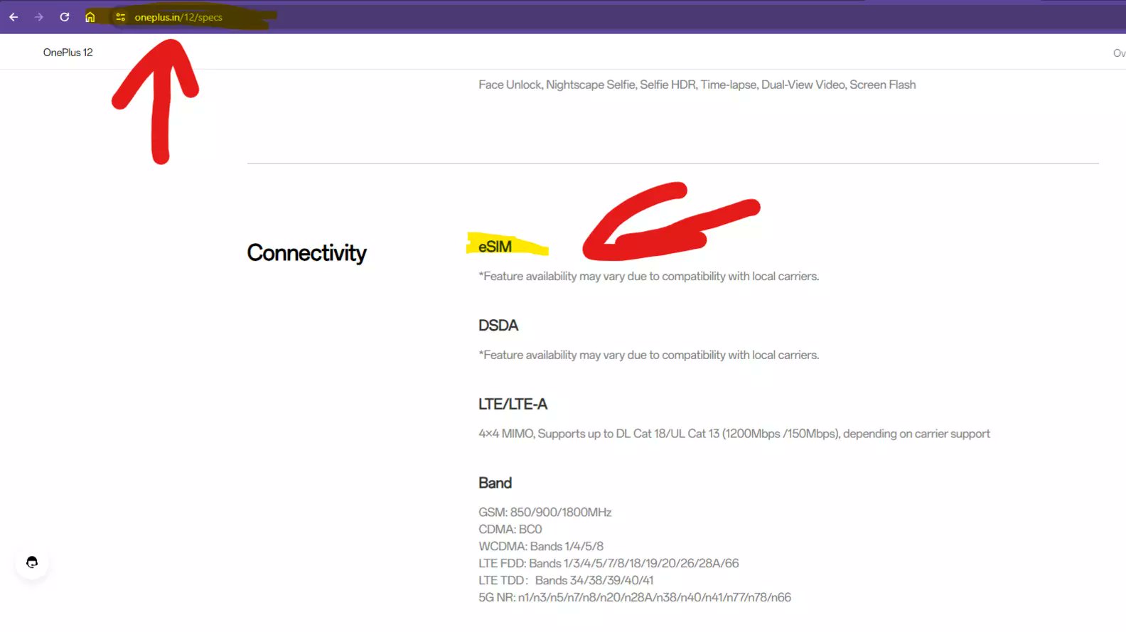 Subinsmani1's tweet card. Dear OnePlus Support Team,I am reaching out to inquire about the eSIM support on the recently launched OnePlus 12. According to the specifications listed on you