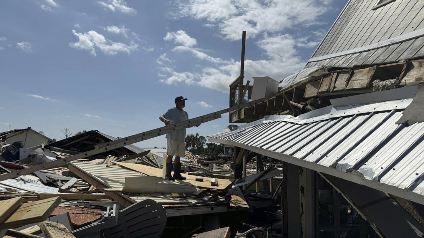 AP's tweet card. Today's live coverage has ended. Catch up on what you missed below and find more at apnews.com. Hurricane Helene left an enormous path of destruction across Florida and the southeastern U.S. on...
