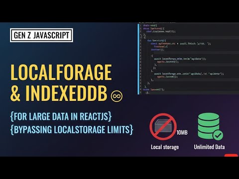 DeopaShivraj's tweet card. LocalForage Tutorial: Store Large API Responses (16MB+) in Your React...