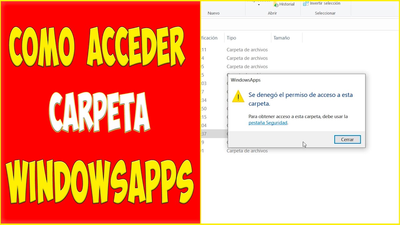 CpuTips's tweet card. 🔍Como ABRIR la carpeta WINDOWSAPPS en windows 10