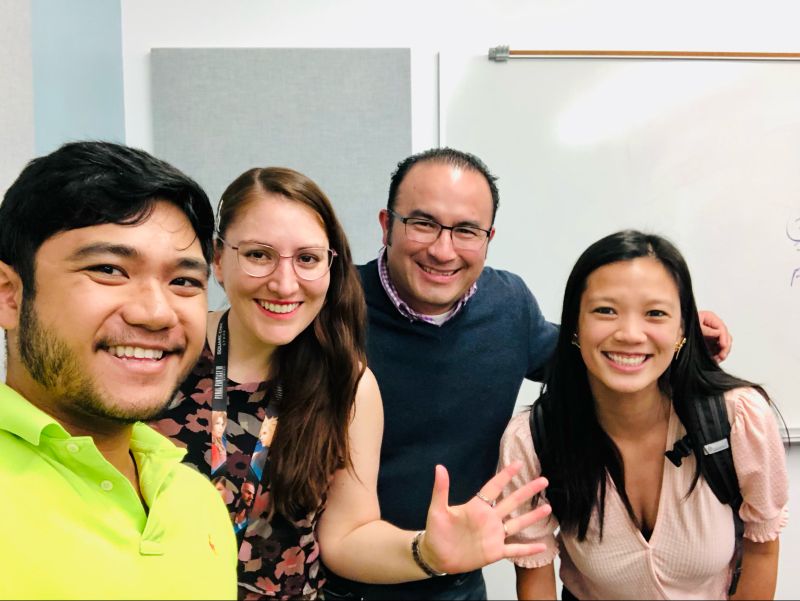 henryvillar's tweet card. People, people and people is what I miss the most…team meetings at Santana Row office! Neil Diaz, Daniela Herrera, Kathy Kao #Splunk #DatatoEverything #WeAreSplunk #SplunkLife #SplunkEducation...
