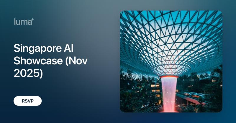 menloresearch's tweet card. Join us for Singapore AI Showcase on Tuesday, November 18. Bringing AI researchers, builders and founders together with lightning talks, sharing insights,…