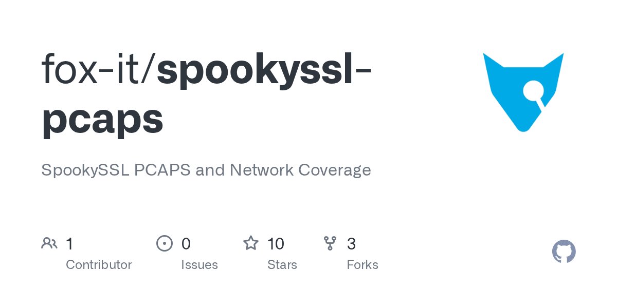 aelonius's tweet card. SpookySSL PCAPS and Network Coverage. Contribute to fox-it/spookyssl-pcaps development by creating an account on GitHub.