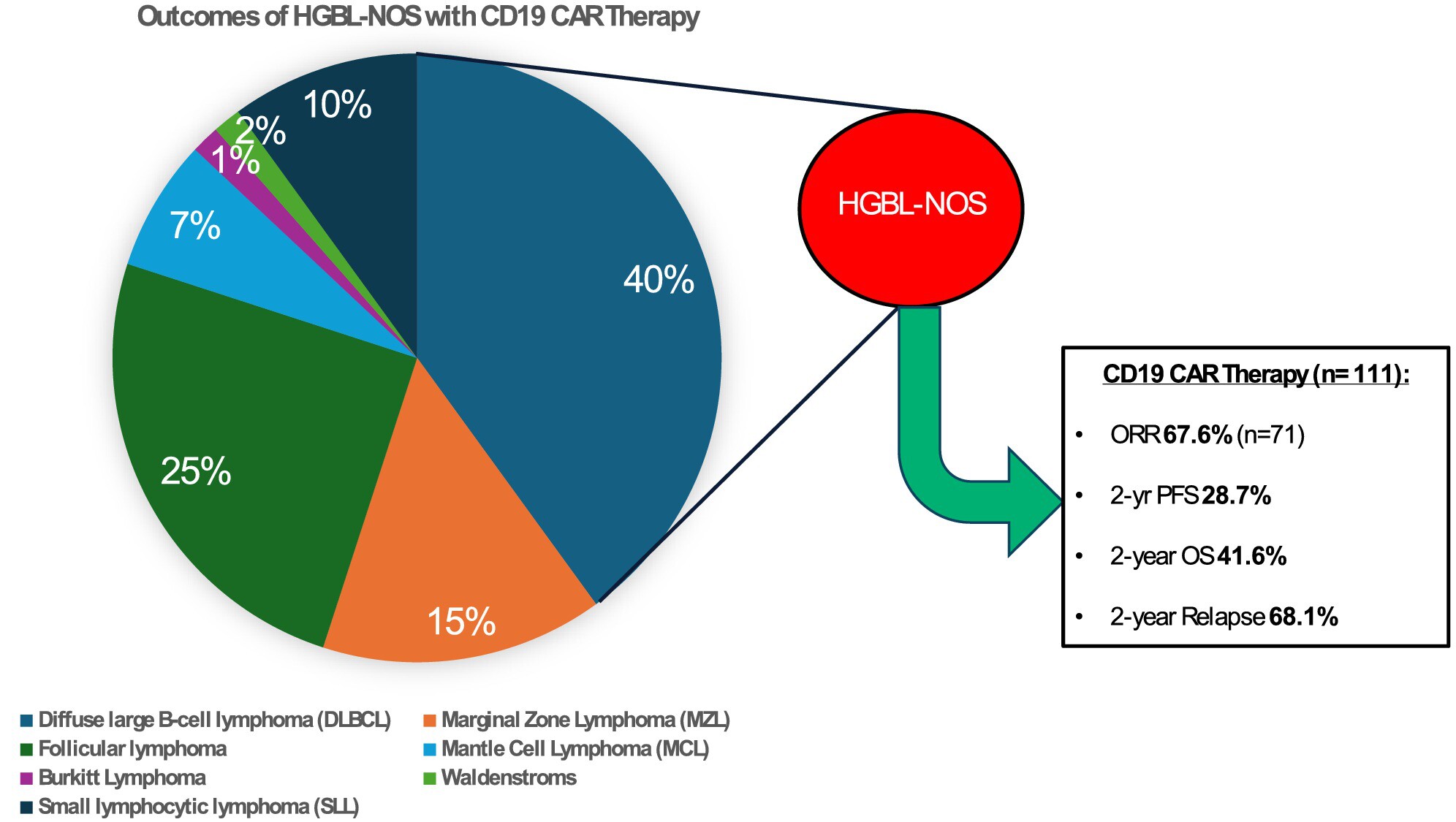 MediHumdani's tweet card. High-grade B-cell lymphoma not otherwise specified (HGBCL-NOS) is a subtype of aggressive B-cell lymphoma that was only recently classified within the past decade. Although CD19 chimeric antigen...