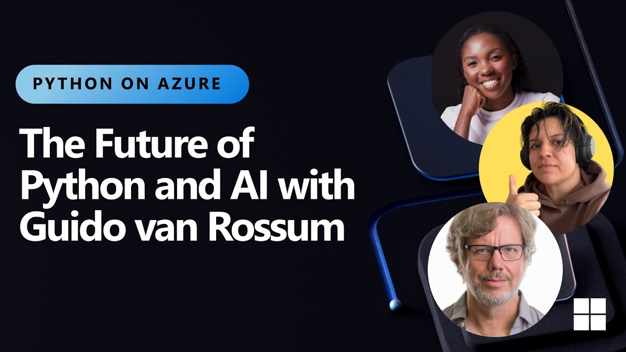 djangonewsbot's tweet card. The future of Python and AI with Guido van Rossum