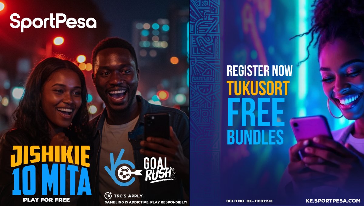 Smallzlethal's tweet card. Tuli-agree kushinda SportPesa ni endless, Register Now tukusort Free Bundles, uji-nice na 10 million ya Goal Rush kama Dickson Mugambi, Just PREDICT the 3 #SportPesaGoalRush Games